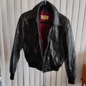 Men's Black Leather Jacket